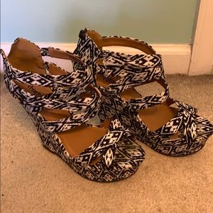 Aztec Wedge Heels